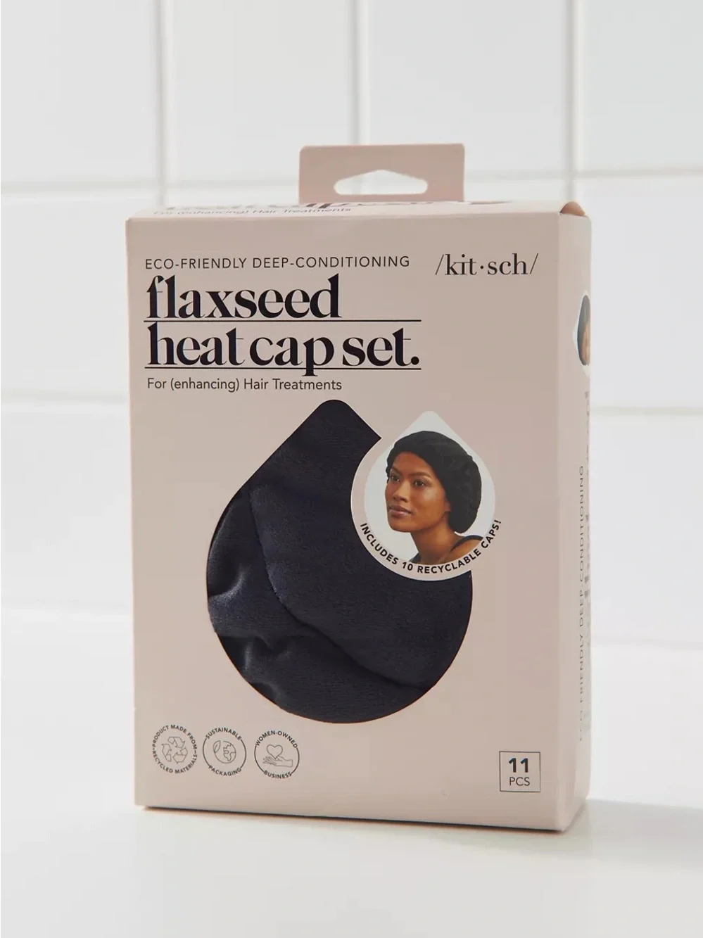 NWT KITSCH Eco-Friendly Flaxseed Heat Cap Set